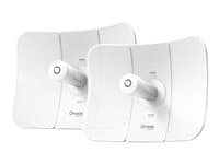 TP-LINK - Omada Beam Bridge 5 UR KIT V1 - Wireless bridge - 1GbE, PTP - Wi-Fi 5 - 5 GHz - cloud-managed - pole mountable (pack of 2)