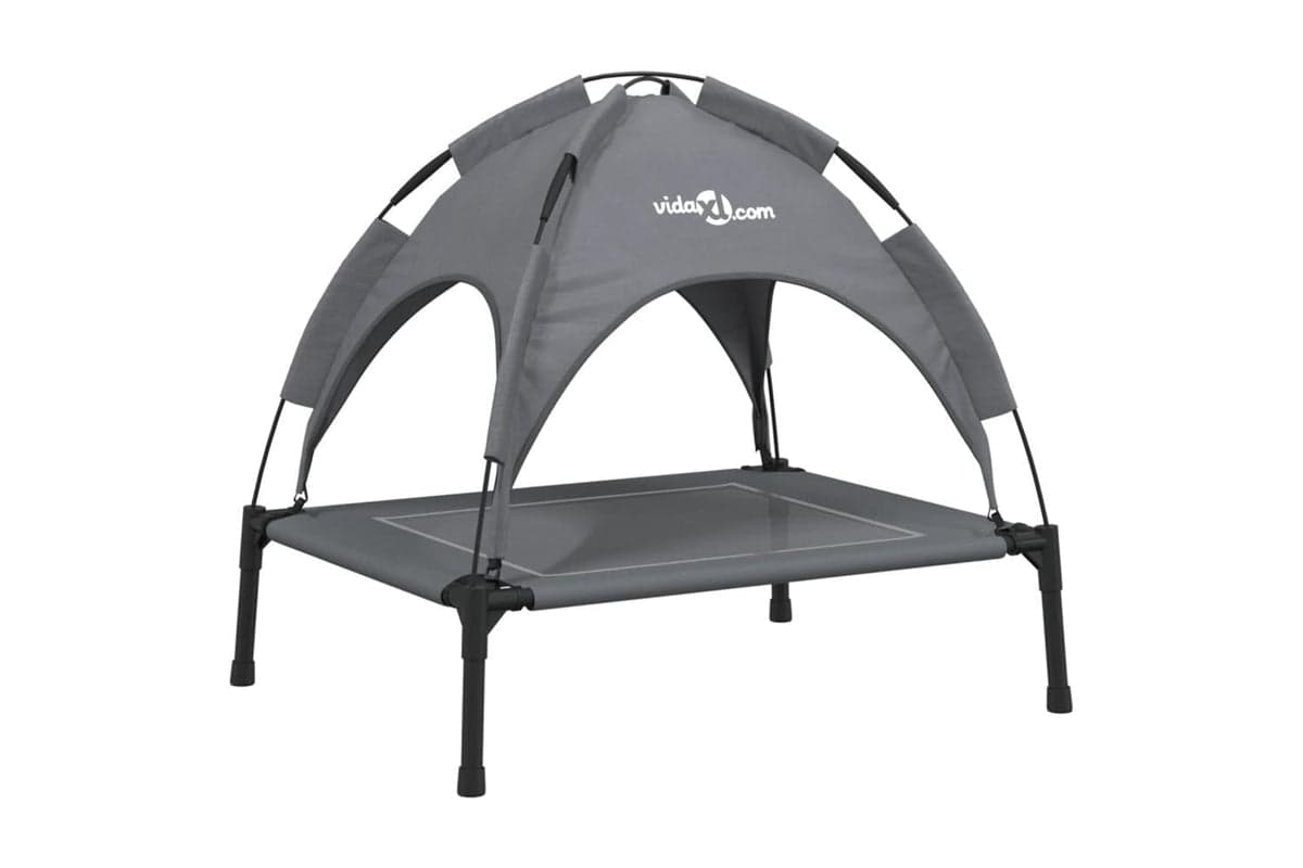 Dog Bed With Canopy Anthracite Oxford Fabric And Steel