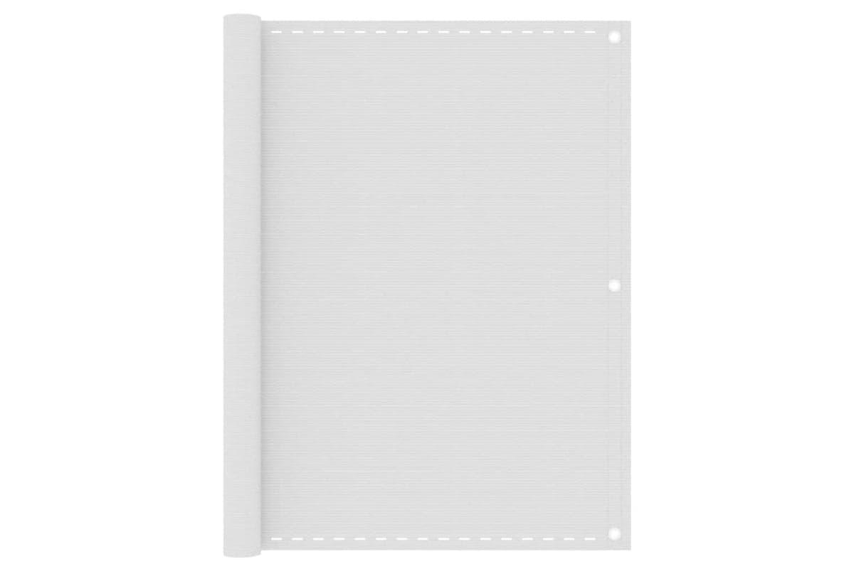 vidaXL 310870 Balcony Screen White 120x500cm Hdpe