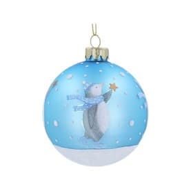 Penguin Baby's First Christmas Glass Tree Decoration 8cm