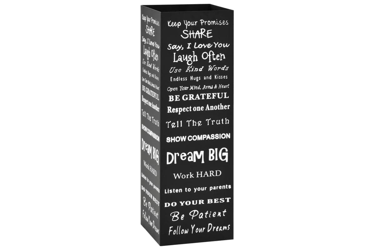 Vidaxl 246795 Umbrella Stand Text Steel Black