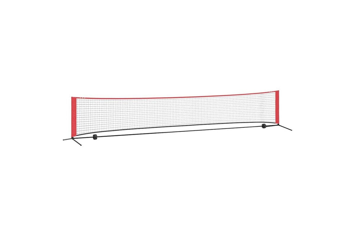Vidaxl Tennis Net Folding Black And Red 494.5 X 90 X 87 Cm Polyester