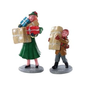 Christmas Rush Figurines Set of Two