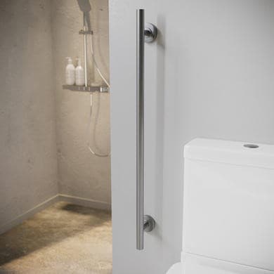Gunmetal Grey Bathroom Grab Rail 800 x 77mm - Arissa