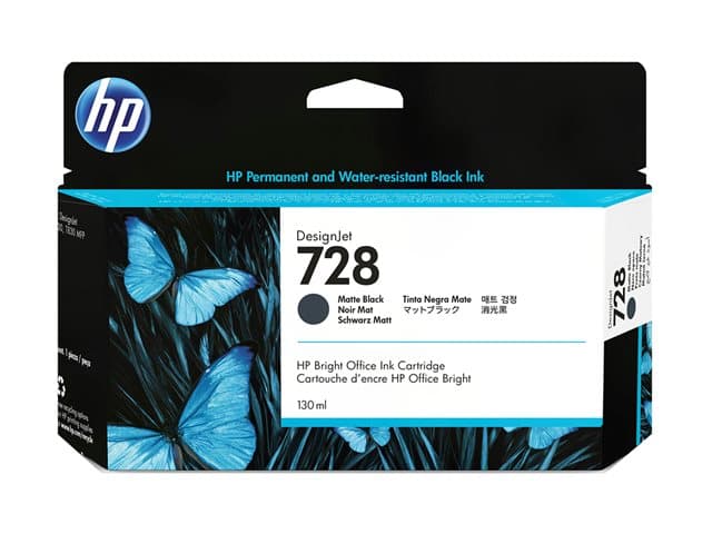 HP - 728 - matte black - original - DesignJet - ink cartridge