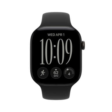 Apple Watch Series 12 GPS + Cellular 46mm Black Aluminium Case with Black Sport Band - S/M | MJG84MP/A