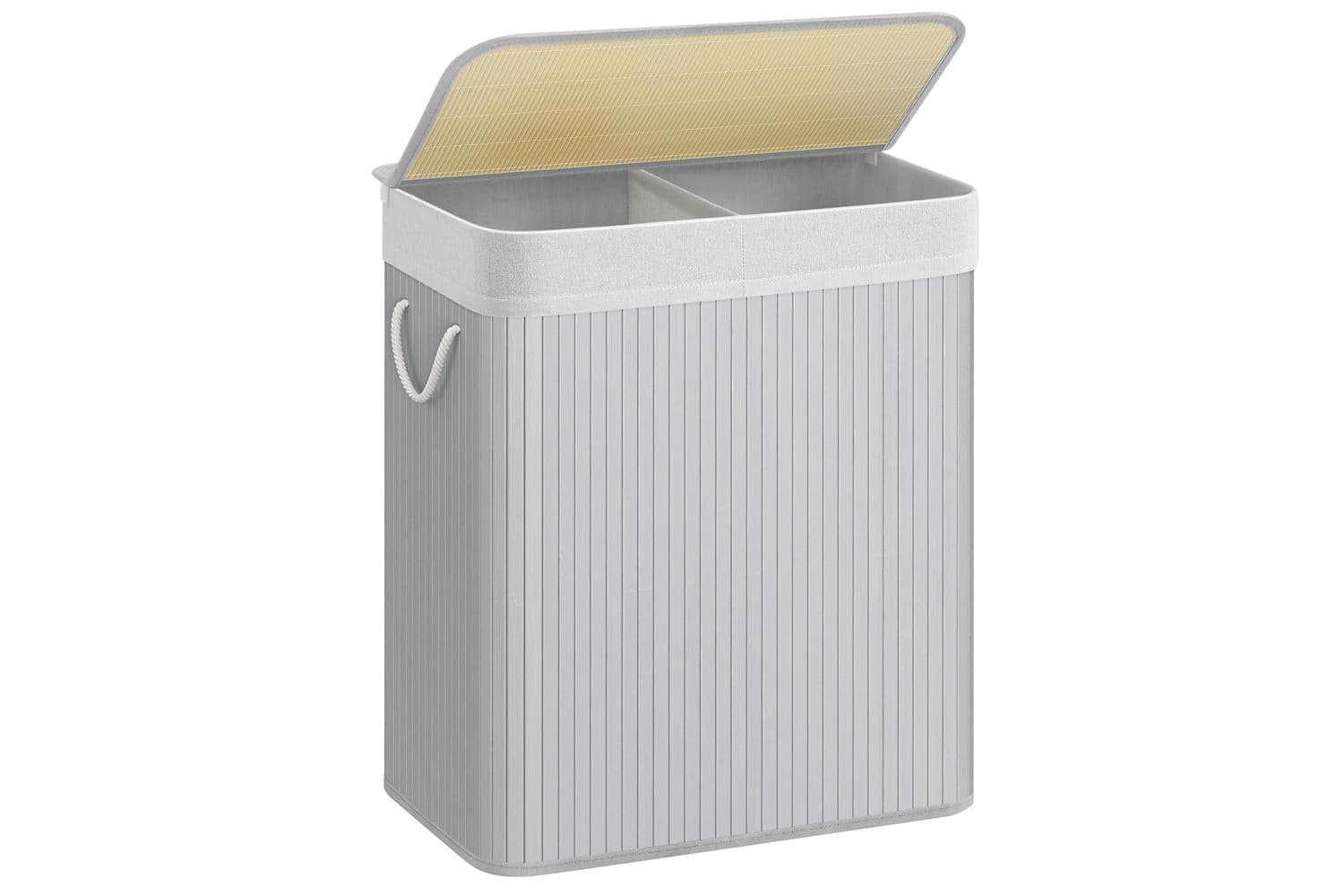 Songmics Divided Laundry Basket With Lid