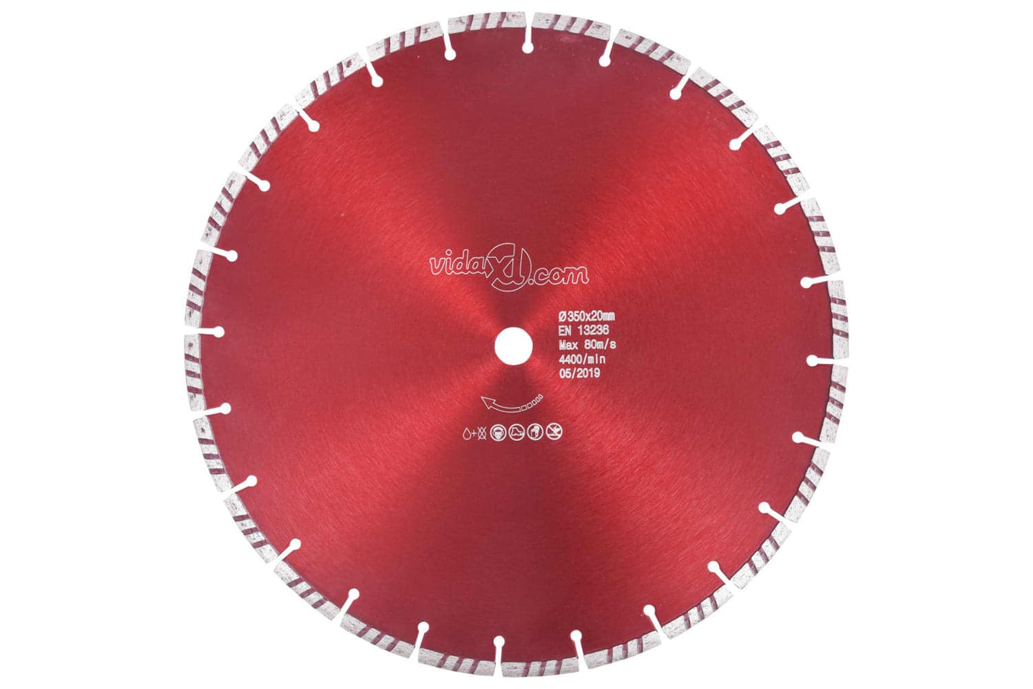 vidaXL 143226 Diamond Cutting Disc With Turbo Steel 350mm