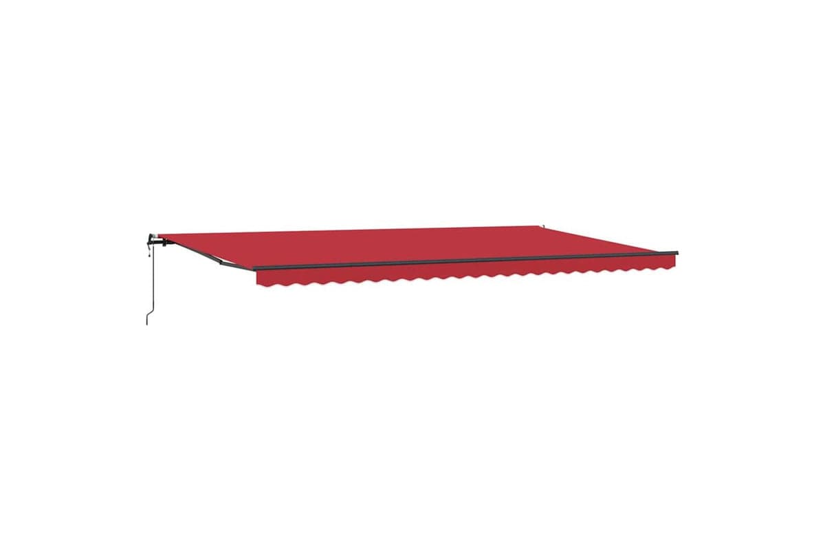 Vidaxl Retractable Awning Red 600 X 350 Cm Fabric