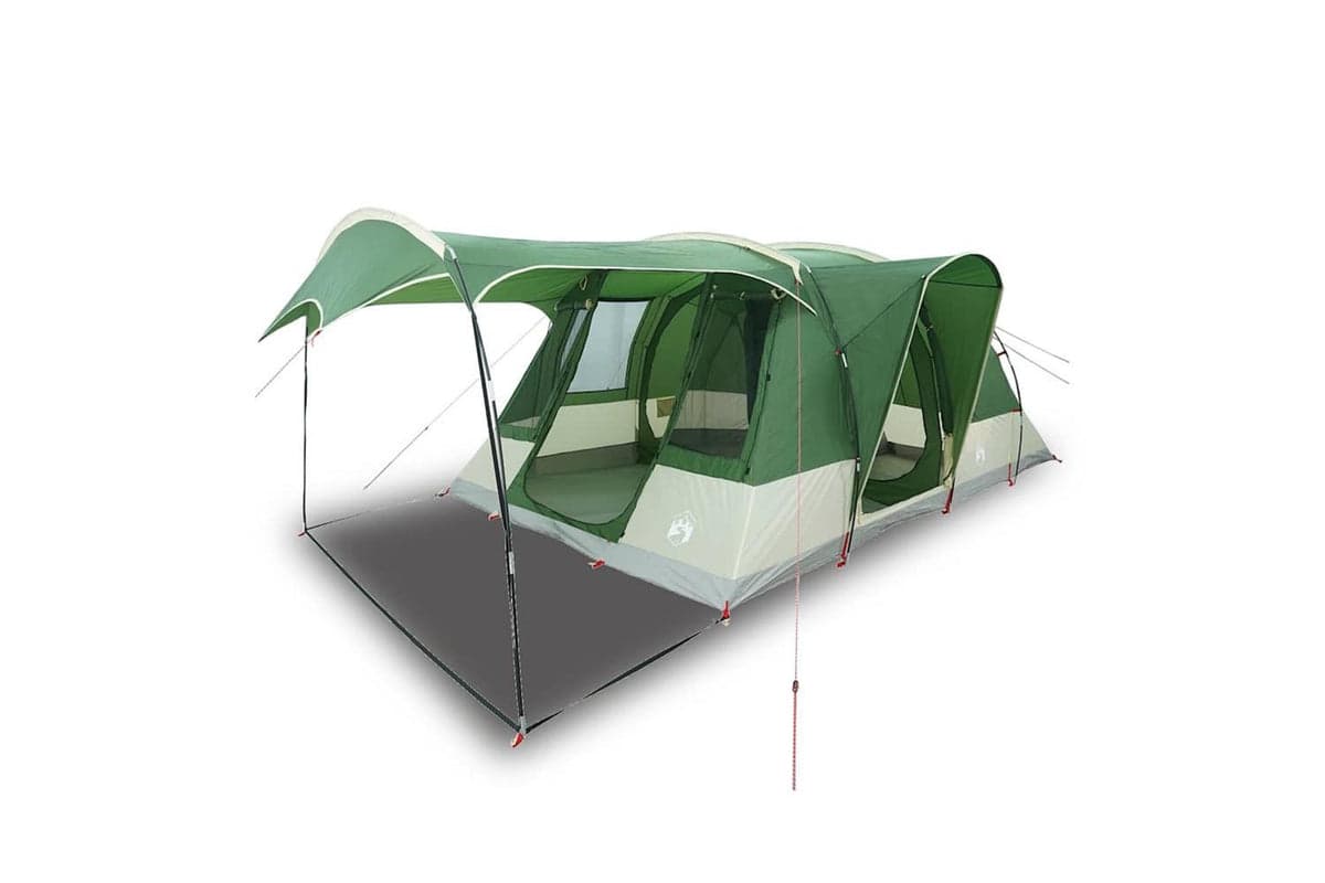 Vidaxl Camping Tent Tunnel 5-person Green Waterproof