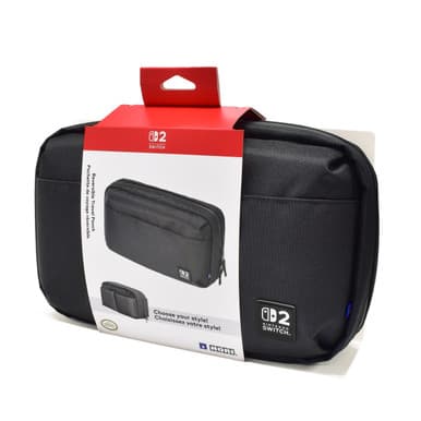 Hori Reversible Travel Pouch for Nintendo Switch 2 - Black | NSX-026E