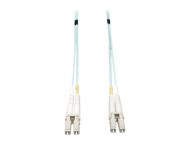 Tripp Lite - Eaton Tripp Lite Series 10Gb/40Gb/100Gb Duplex Multimode 50/125 OM3 LSZH Fiber Patch Cable (LC/LC), Aqua, 10M (32.8 ft.) - patch cable - 10 m - aqua