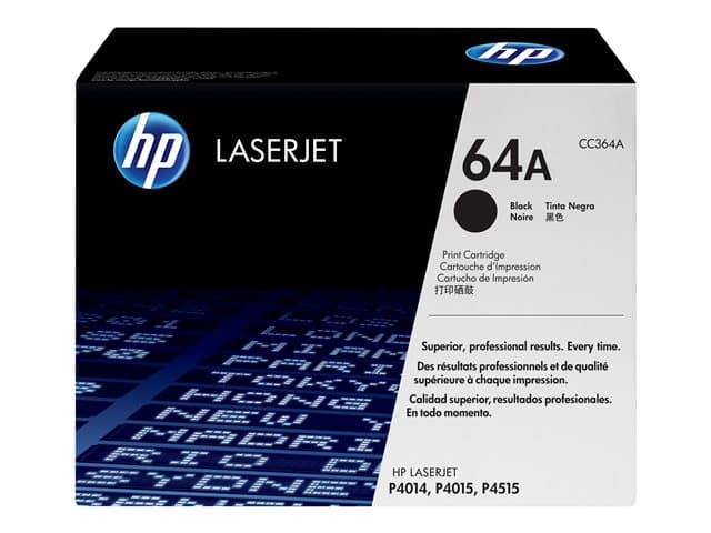 HP - 64A - black - original - LaserJet - toner cartridge (CC364A)