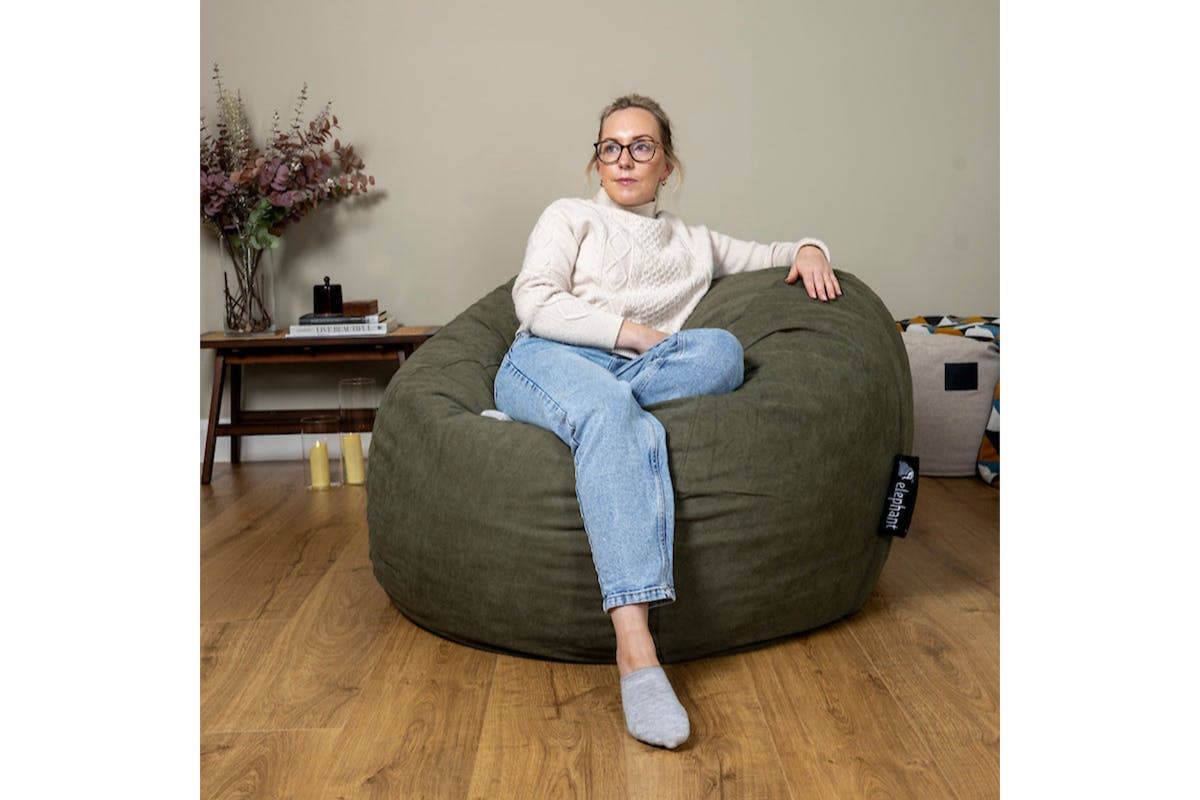 Elephant Kumo Bean Bags | Khaki Green