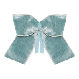 Light Blue Velvet Tree Bow 10in