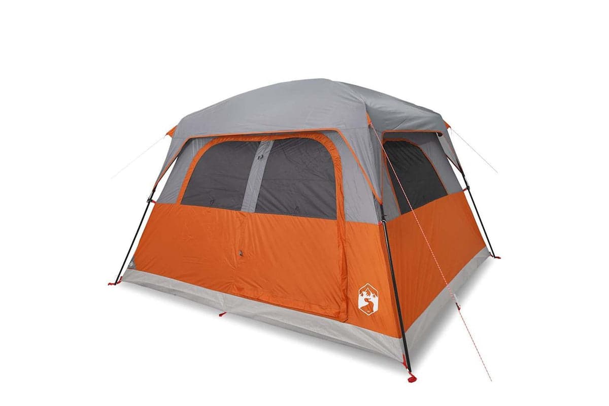 Vidaxl Family Tent Cabin 6-person Orange Waterproof