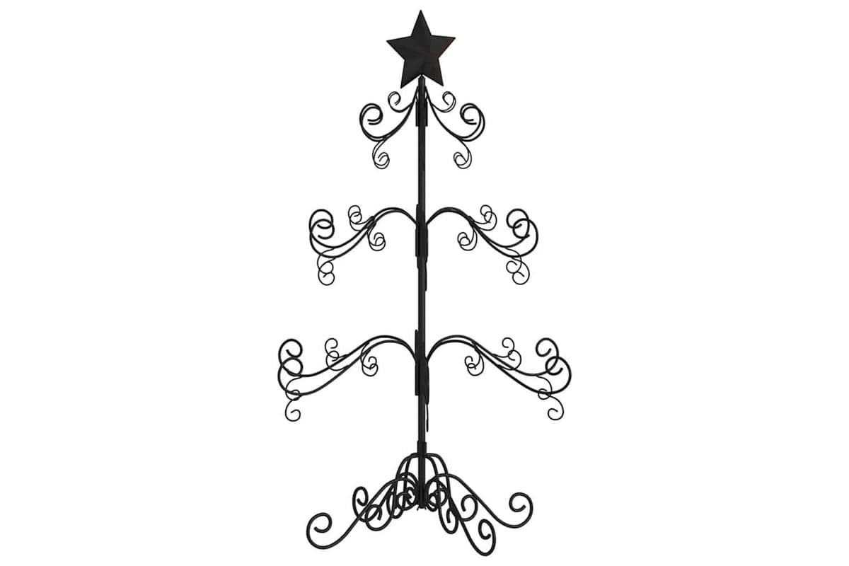 Vidaxl Metal Christmas Tree For Decoration Black 90 Cm