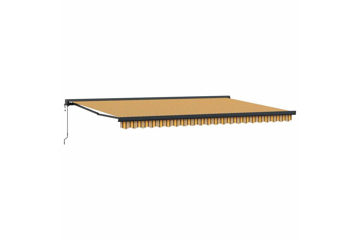 Vidaxl Retractable Awning Multicolour 500 X 300 Cm Fabric Metal