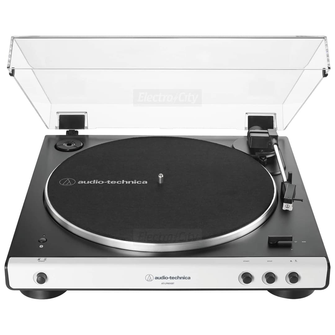 Audio-Technica LP60XBT Belt Drive Automatic Bluetooth Turntable | White