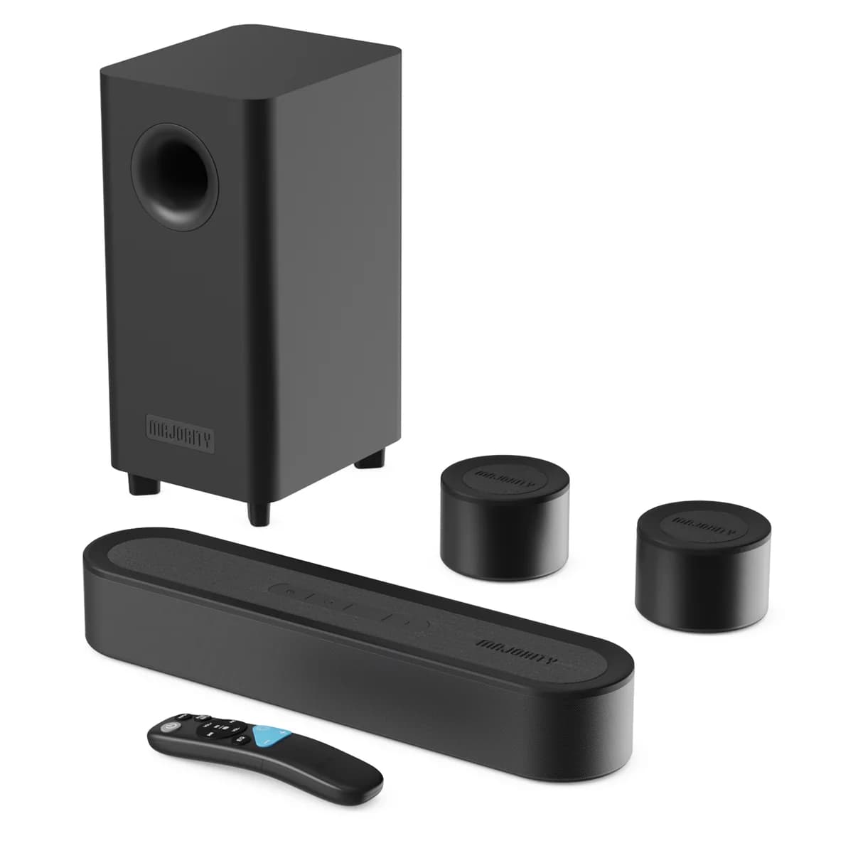 Majority Bowfell Halo 5.1 Dolby Audio Soundbar System, Black | 1000003085