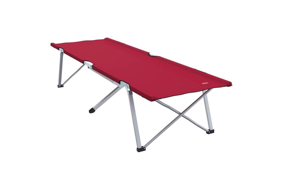 Vidaxl Folding Camping Bed Red 194 X 62.5 X 42.5 Cm Oxford And Steel