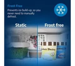BEKO HarvestFresh AeroFlow CNA4686VPS 60/40 Fridge Freezer - Brushed Steel