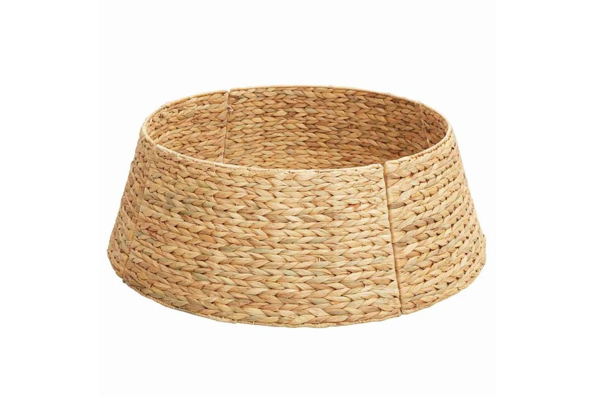 Vidaxl Christmas Tree Collar Brown 60 X 60 X 22 Cm Water Hyacinth