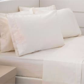 Egyptian Cotton 200 Thread Count Flat Sheet Ivory