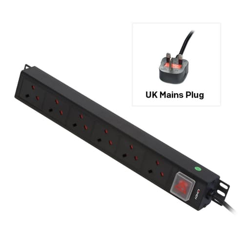 Lindy - VERT 6 WAY UK PDU 13A TO 6 UK