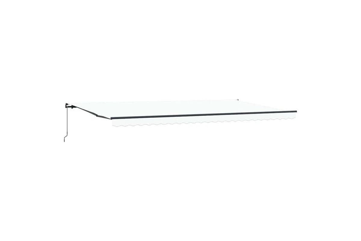 Vidaxl Awning Manual White 600 X 350 Cm Fabric