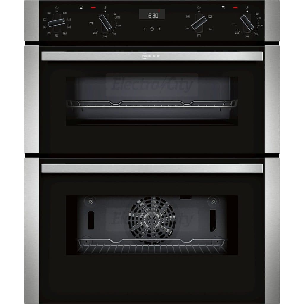 Neff 81 Litre Built-in Electric Double Oven | Stainless Steel
