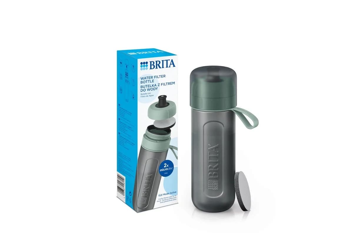 Brita Active Water Filter Bottle | Dark Green | 0.6 Litre