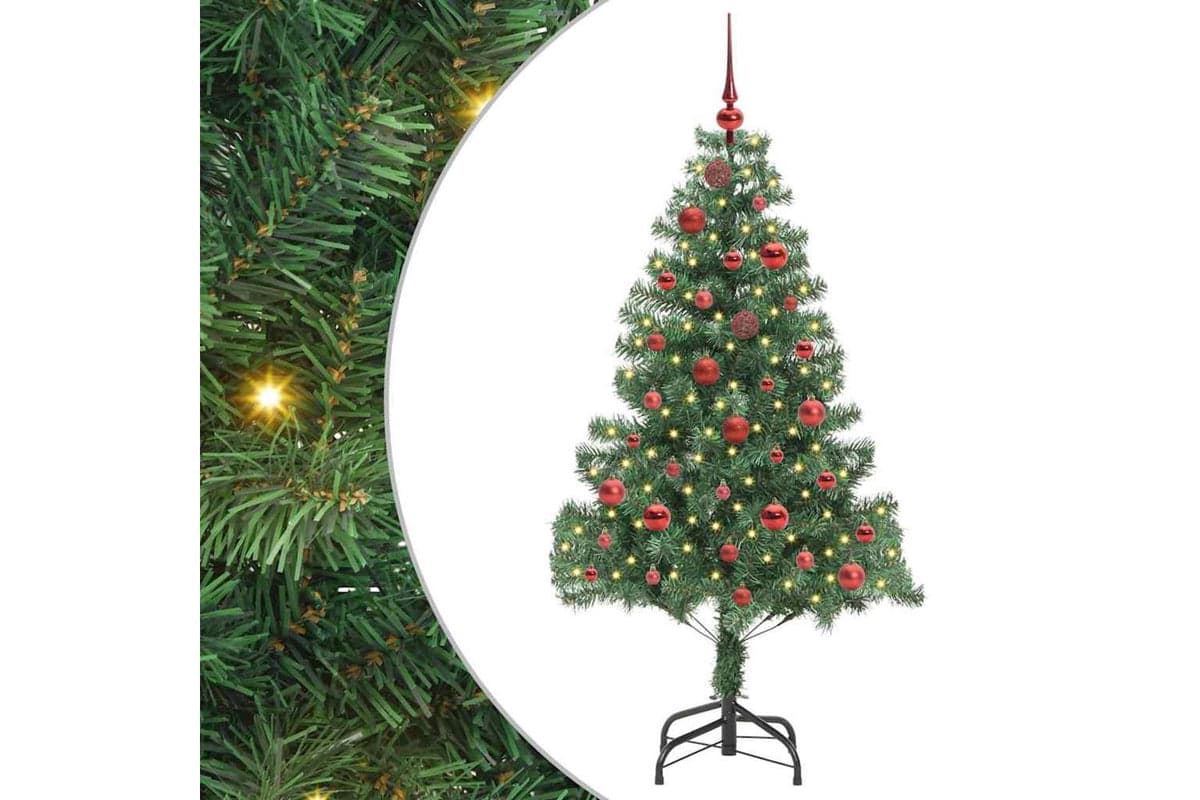 Vidaxl Christmas Tree With 150 Leds With Stand Green 150 Cm Pvc