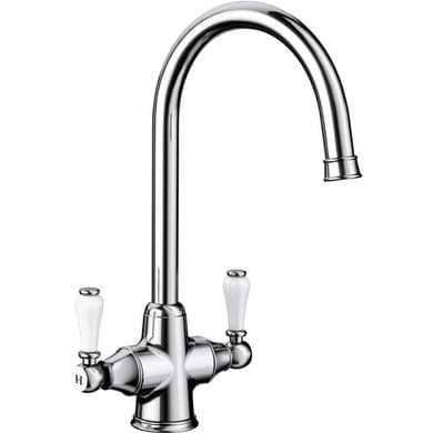 Blanco Vicus Dual Lever Kitchen Mixer Tap - Chrome