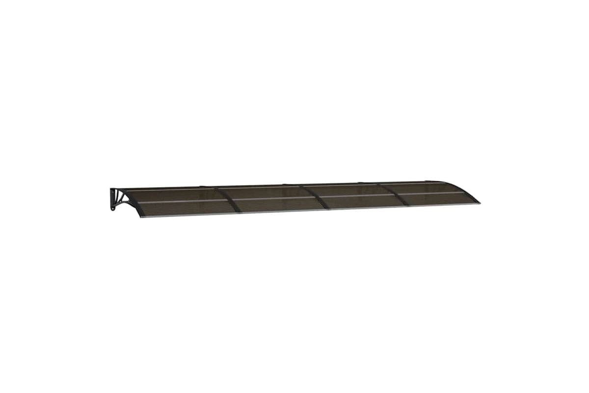 vidaXL Door Canopy Black 400x100cm Polycarbonate
