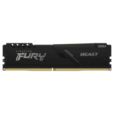 Box Opened Kingston FURY Beast Black 32GB 1x32GB DDR4 3200MHz DIMM Desktop Memory