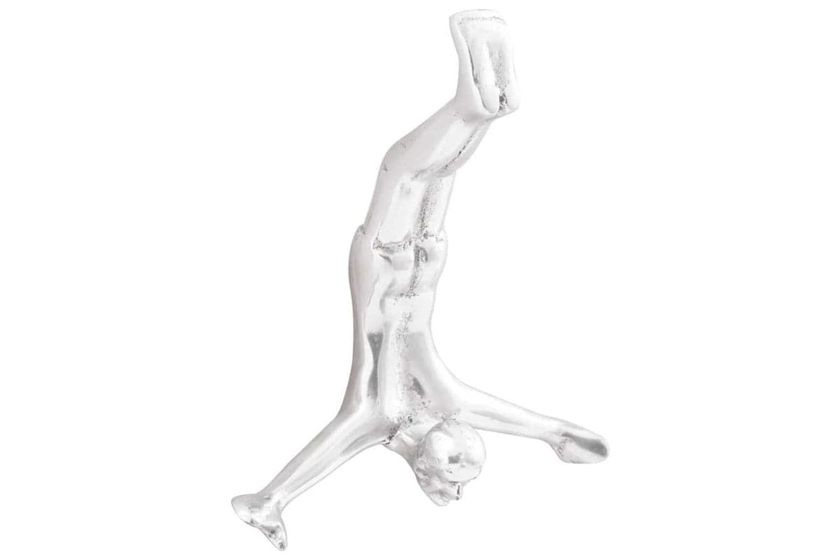 Sculpture Silver 22 X 8 X 25 Cm Aluminium