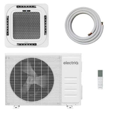 electriQ iQool 24000 BTU Smart A++ Single Split Ceiling Cassette Air Conditioner with Heat Pump - 5m Pipe Kit Included