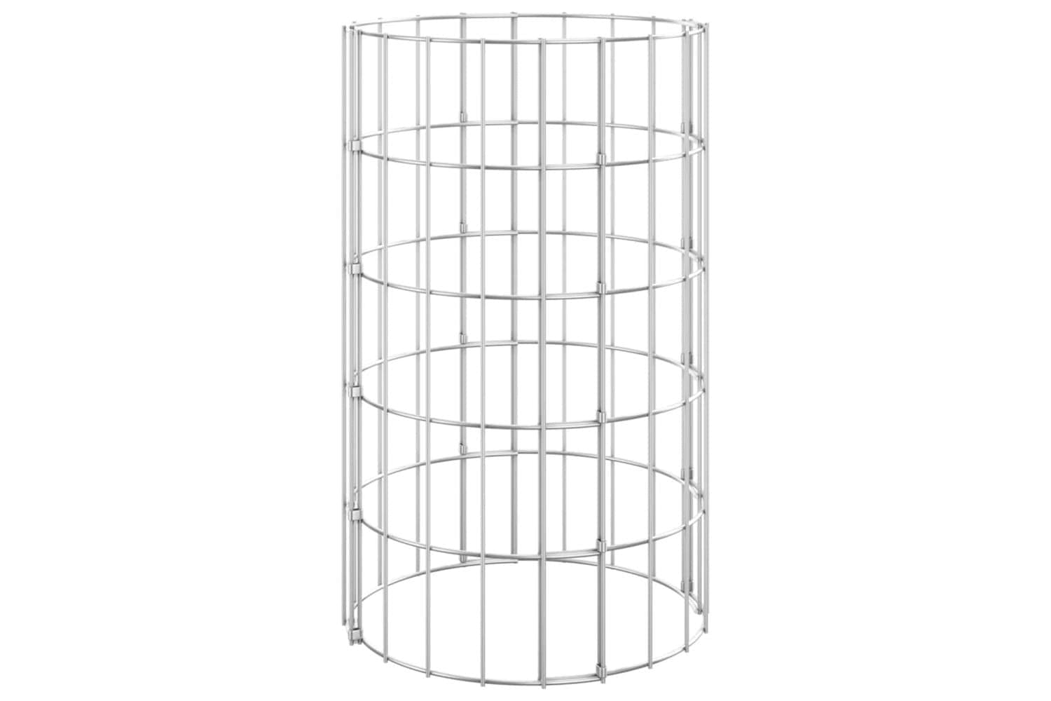 vidaXL 152011 Circular Gabion Pole Galvanised Steel Ø30x50cm
