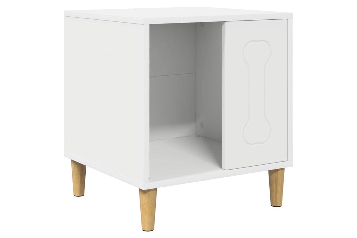 Vidaxl Dog House White 44 X 42 X 49 Cm Engineered Wood