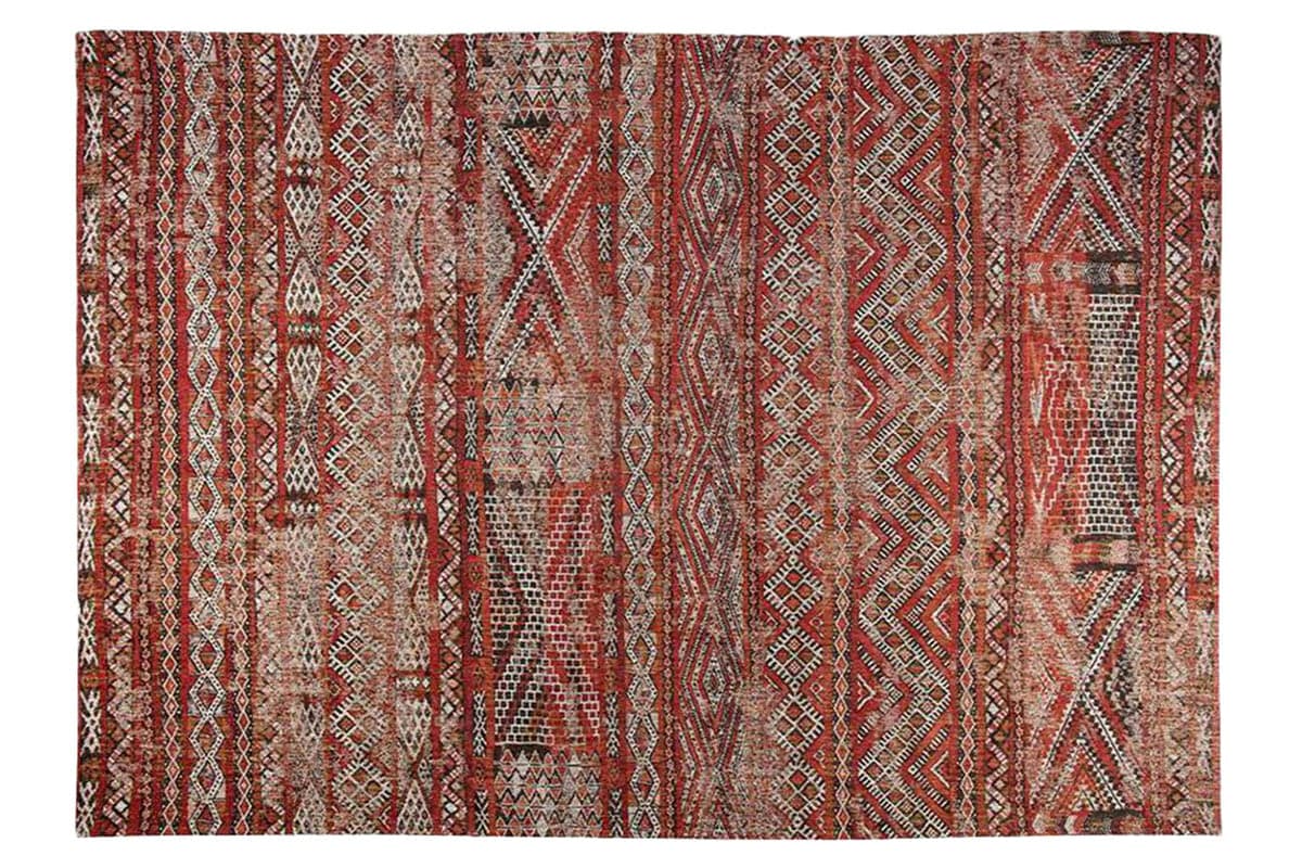 Louis De Poortere | Kilim Fez Indoor Eco Rug | Red | 170 x 240 cm