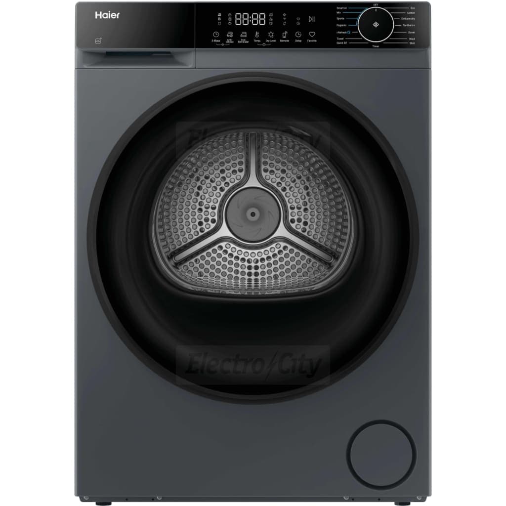 Haier X Series 5 9kg Freestanding Heat Pump Tumble Dryer with AI Sensor Dry | Graphite