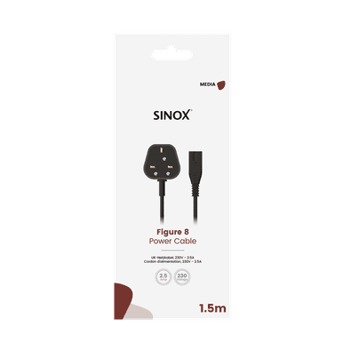 Sinox Figure 8 Power Cable 1.5 Metre | 053310