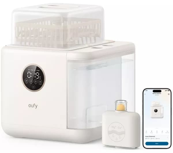 EUFY S1 Pro Baby Bottle Washer, Steriliser & Dryer - White