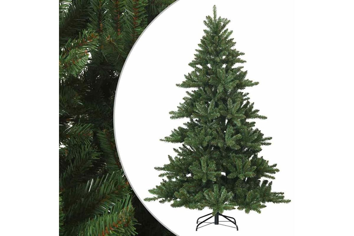Vidaxl Artificial Hinged Christmas Tree Green 180 Cm Pvc Steel