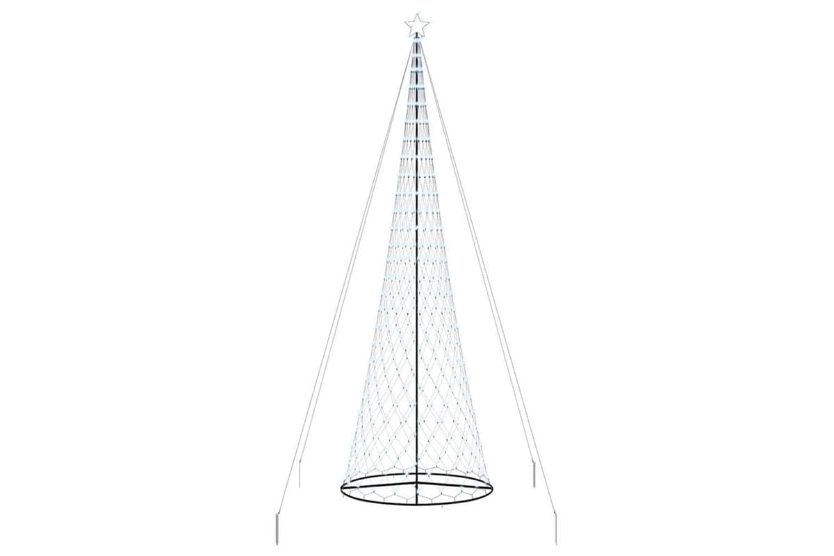 Vidaxl Led Christmas Tree Cool White 160 X 160 X 500 Cm Metal