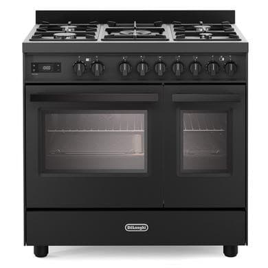 DeLonghi 90cm Dual Fuel Range Cooker - Black