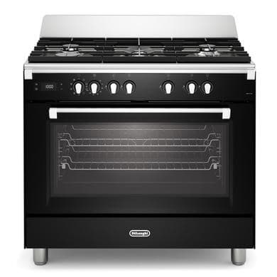 De Longhi 90cm Dual Fuel Range Cooker - Black