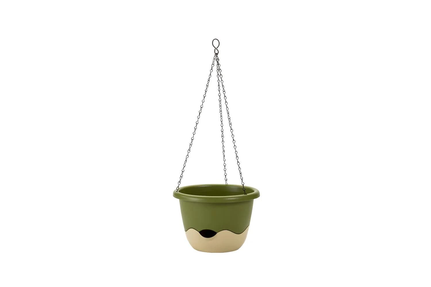 Plastia Mareta Flower Pot | Green & Beige | 30cm