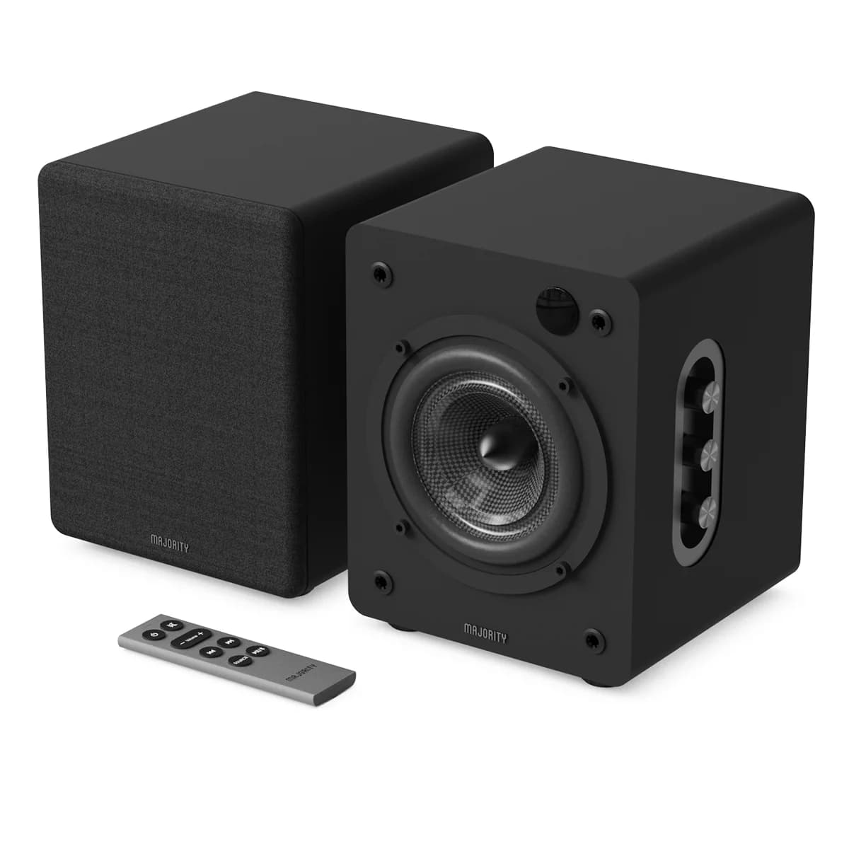 Majority D50X Powered Bookshelf Speakers, Black | B-1000003124